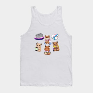 different genders with hamsters Tank Top